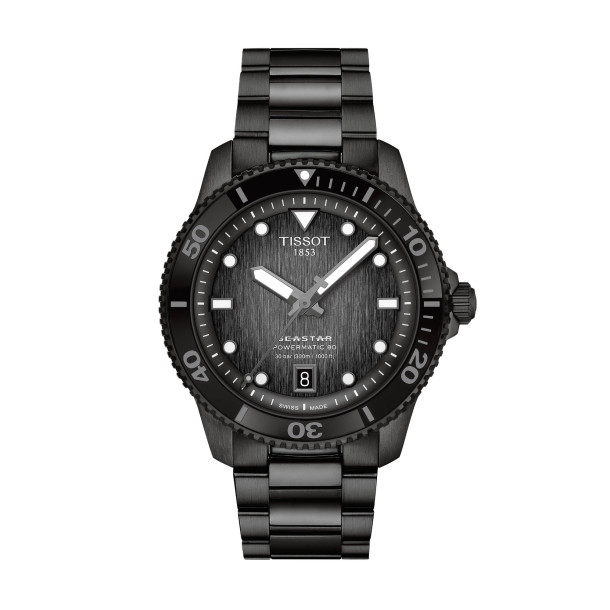         Damen- und Herrenuhr, Automatik, Tissot Seastar 1000 40mm