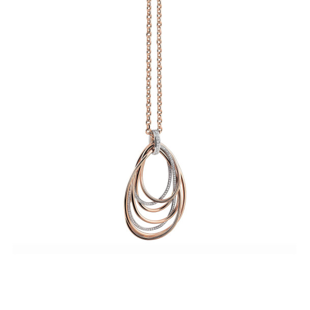         Roségold, Halsschmuck, Al Coro Mezzaluna Anhänger