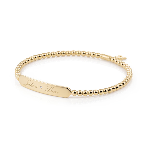         Gelbgold, Armschmuck, Al Coro Stretchy Armband