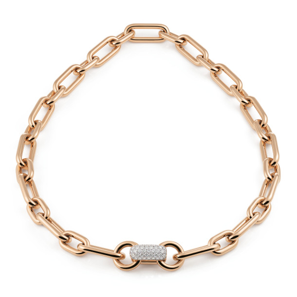         Roségold, Armschmuck, Al Coro La Piazza Halskette 