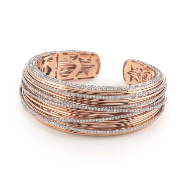         Rotgold, Armschmuck, Al Coro Mezzaluna Classic Armreif