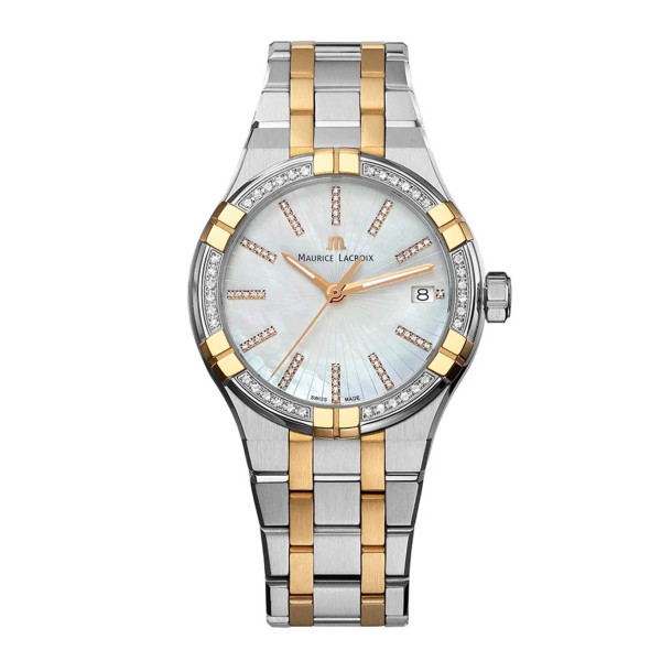         Damenuhr, Quarzwerk, Maurice Lacroix Aikon Quartz Date 35mm