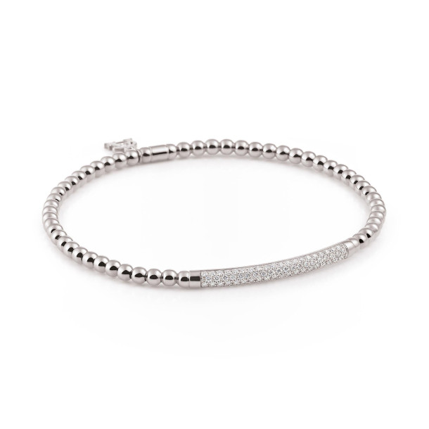         Weißgold, Armschmuck, Al Coro Stretchy Armband