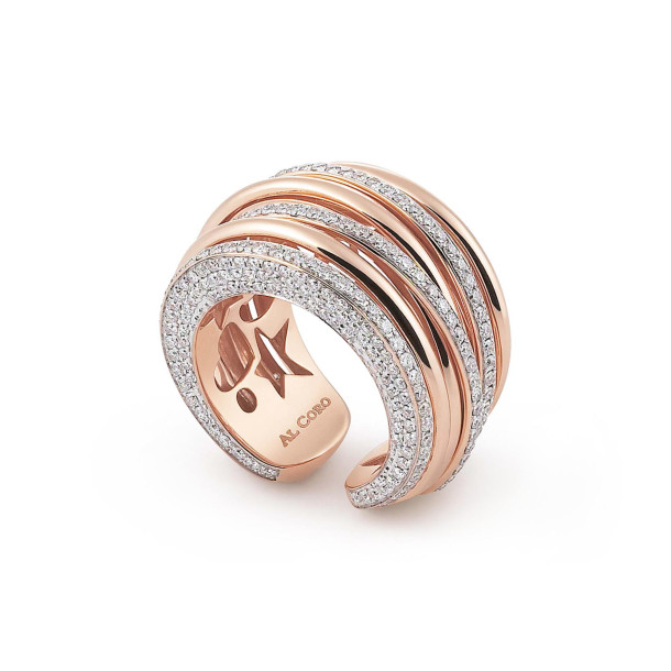         Rotgold, Ringe, Al Coro Mezzaluna Classic Ring