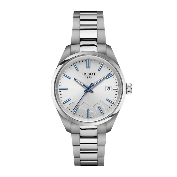         Damen- und Herrenuhr, Quarzwerk, Tissot PR 100 Jungfraubahn 34mm