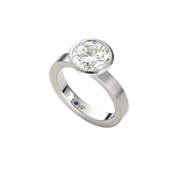         Weißgold, Ringe, Schmuckwerk Alpen Solitärring
