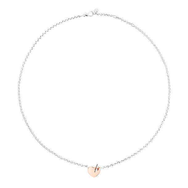         Silber, Halsschmuck, DoDo Halskette Herz T-Bar