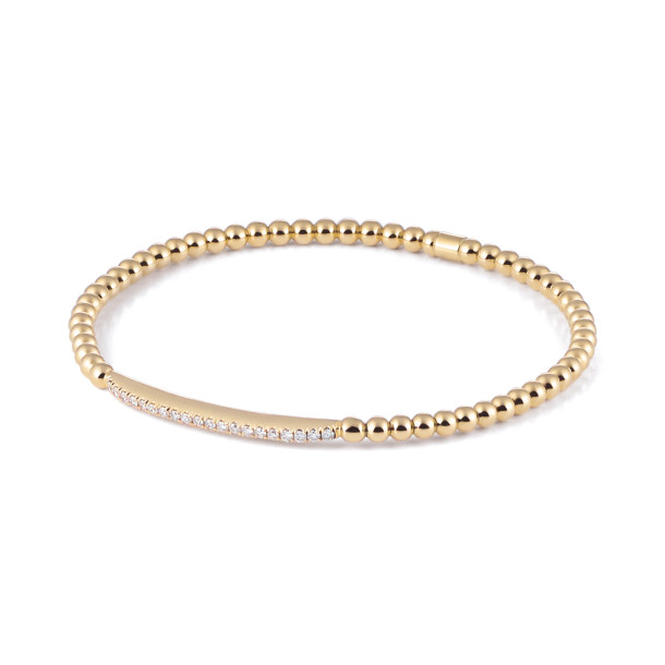         Gelbgold, Armschmuck, Al Coro Stretchy Armband