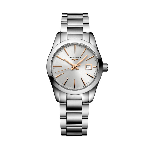         Damenuhr, Quarzwerk, Longines CONQUEST CLASSIC