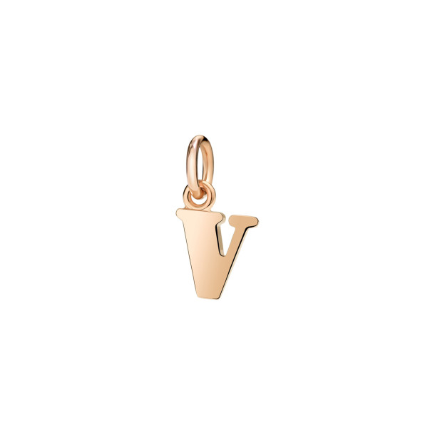         Roségold, Halsschmuck, DoDo Anhänger Buchstabe V
