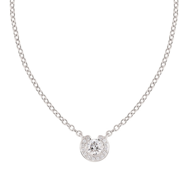         Weißgold, Halsschmuck, Al Coro Mezzaluna Collier