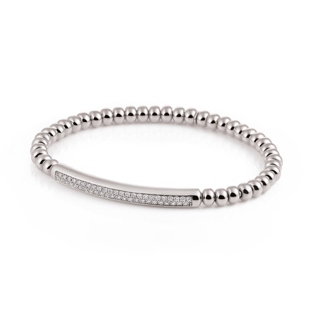         Weißgold, Armschmuck, Al Coro Stretchy Armband