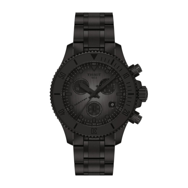         Damen- und Herrenuhr, Quarzwerk, Tissot Seastar 1000 38mm