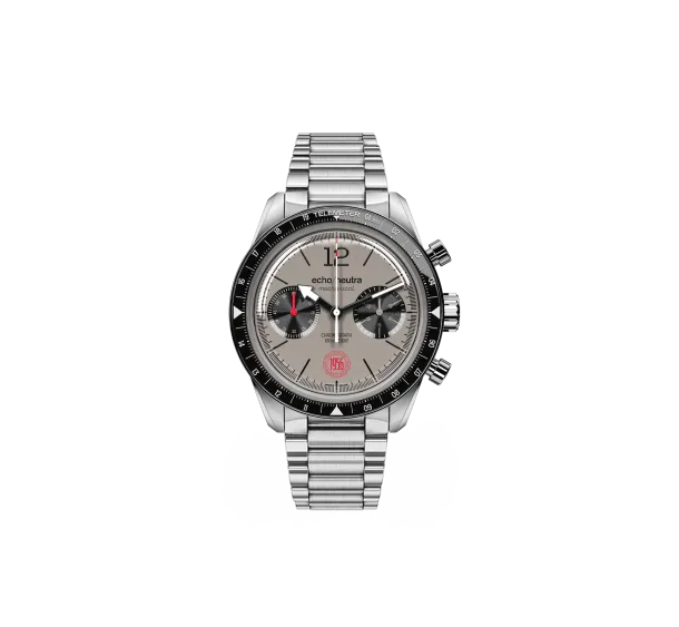         Handaufzug, Echo/Neutra 1956 Warmes Grau Chronograph